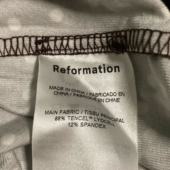 NWT Reformation Kaila Mocha Polka Dot Print Wrap Dress - Sz XS - Picture 10 of 11